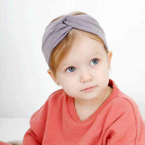 Kids Baby Girl Toddler Solid Headband Hair Band Accessories Headwear For Infant