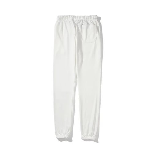 Reflective letter embroidered casual pants high street trousers for men women