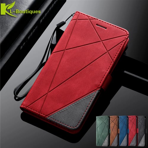Card Holder Leather 2016 United Case Magnetic Flip Cover for Samsung Galaxy J3 | Red