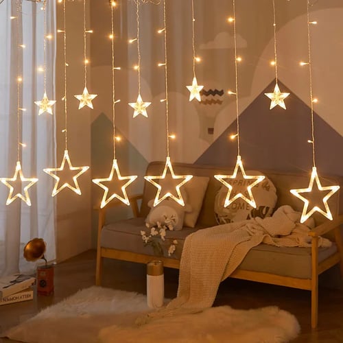 String Lights LED Fairy Garland Curtain Lamp Decorations For Home Bedroom Window 