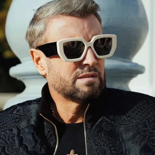 square gradient sunglasses mens