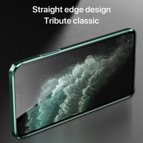 Luxury Square Metal Frame Case On For Iphone 11 Pro Max Shockproof Transparent Tempered Glass Case Phone Cases For Iphone 11 Buy Luxury Square Metal Frame Case On For Iphone 11