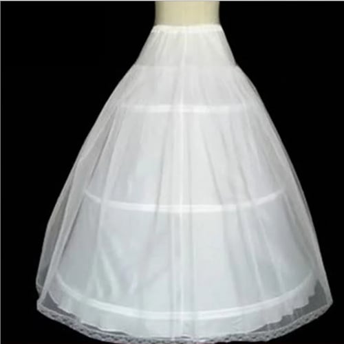 new 3-HOOP Wedding Skirt Slip Crinoline Petticoat Bone Full CRinoline Petticoat3 