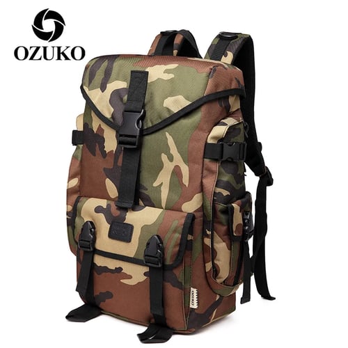 Backpack Men Travel Pack Bag Male Luggage Backpack USB Large Capacity Multifunctional Waterproof Laptop Backpack Women AER,Camouflage,20 Inches 