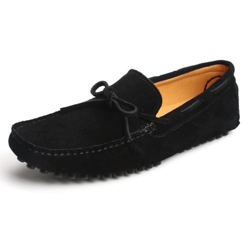 Mens Driving Boat Korean Leather Shoes Moccasin Slip On Loafers 38-46 Plus Size 