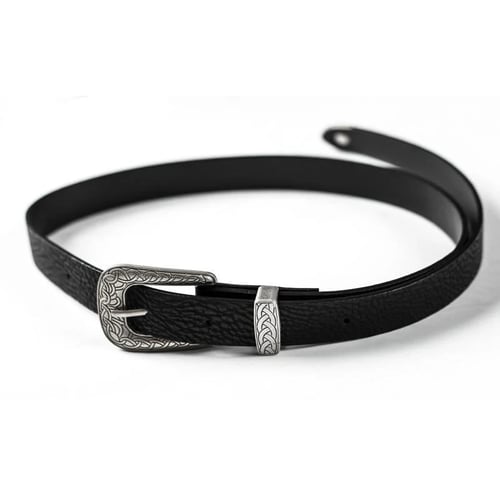 Ladies Thin Belt/fashion All-match PU Belt/buckle Head Decoration