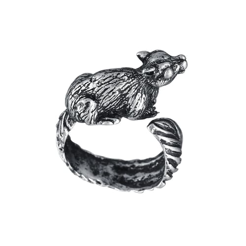 Squirrel Set Hot Unique Animal Vintage Punk For Women Finger Rings Jewelry