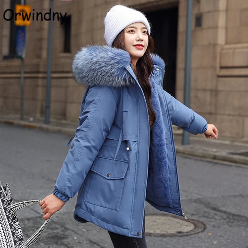 Orwindny Winter Coat Women Thickening, Winter Coat Warm Wool