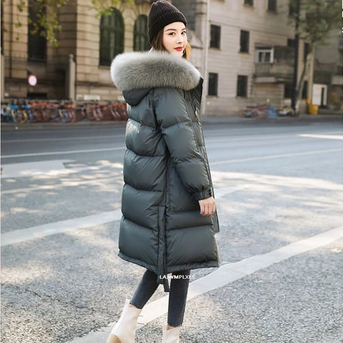 New Women's Hooded Coat Long Jacket Warm Duck Down Parka New Outwear Plus sz 
