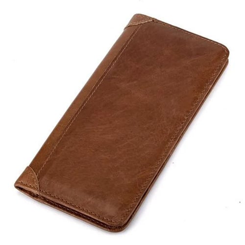 Vintage Men's Real Genuine Leather Cowhide Wallet Bifold Coin Purse Card Holder 