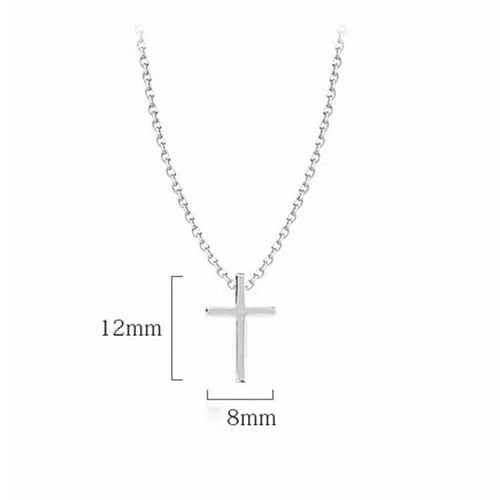 Men Women Jewelry Crystal Rhinestone Cross Pendant Necklace Adjustable Gift 1PC 