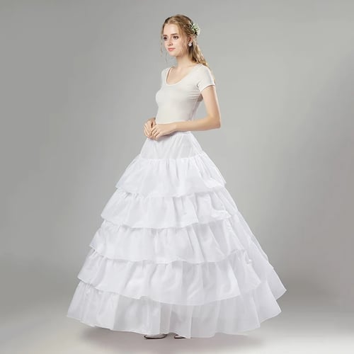 Wedding Petticoat Bridal Hoop Crinoline Prom Underskirt Fancy Skirt Slip 