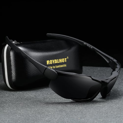 Men Women Polarized Sunglasses Sport Black Gold Gun Glasses Driving Eyewear Male