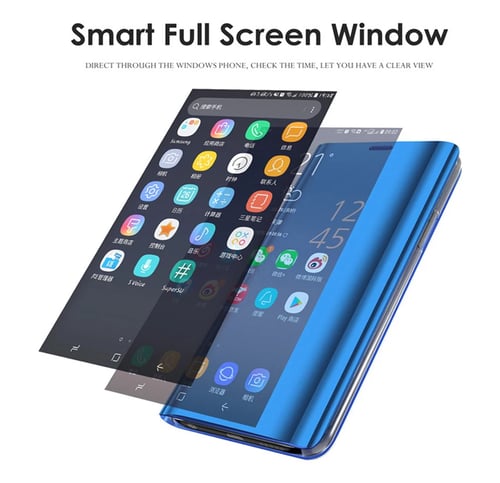 Smart Mirror Flip Case A5 2018 Cover, Does Samsung A5 2018 Support Screen Mirroring