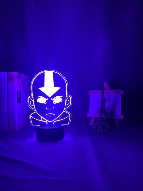 Touch Control,Acrylic 3D Lamp Nightlight for Kids Child Room Decor Legend of Aang Appa Figure Table Night Light
