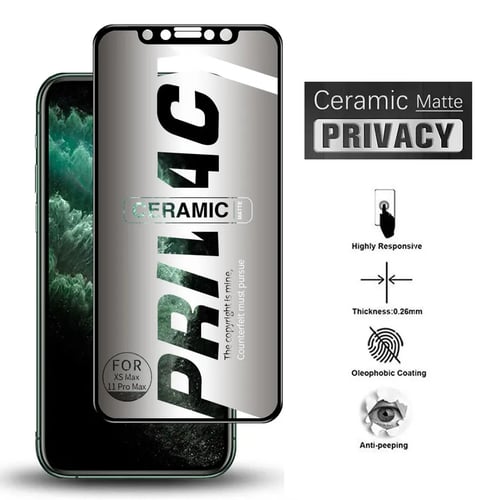 Full Cover Matte Soft Ceramic Privacy Tempered Glass For Iphone 11 Pro Xs Max X Xr 8 7 6 6s Plus Se Glass Screen Protector Buy Full Cover Matte Soft