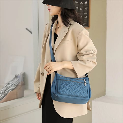Fashion Women Shoulder Bag Waterproof Nylon Crossbody Bag Handbag Large Capacity