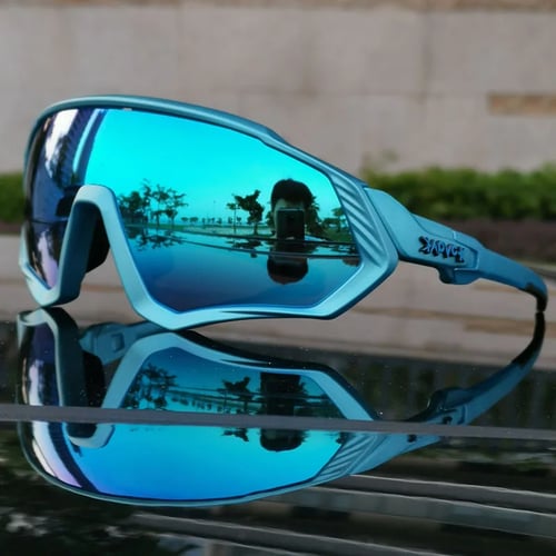 5 Lens Pro Goggles Polarized Cycling Glasses Bike MTB Sports Sunglasses 