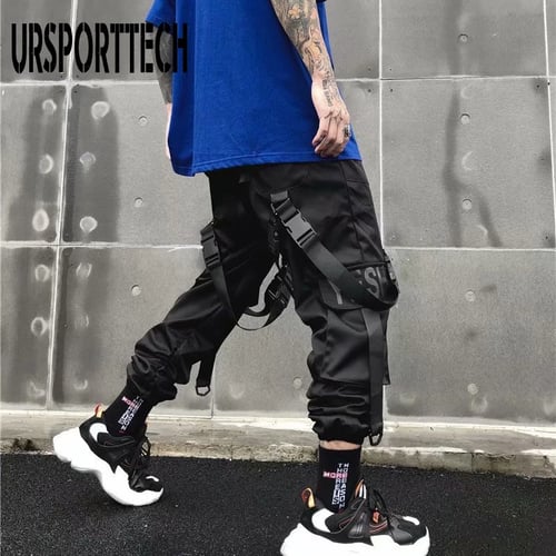 Multi Pockets Cargo Harem Pants Streetwear Hip Hop Track Baggy Joggers