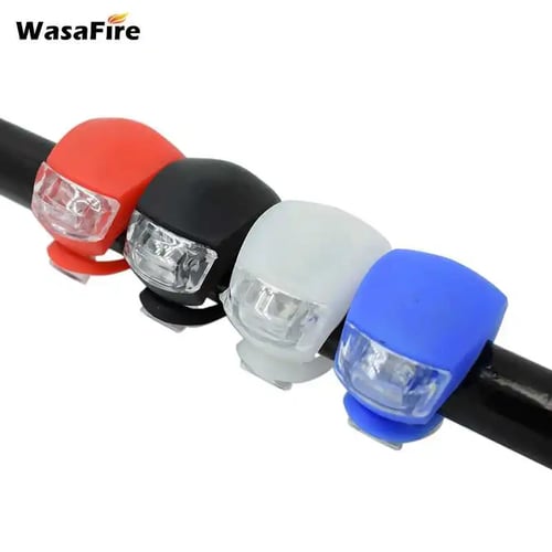 Silicone Bike Bicycle Cycling Head Front Rear Tail LED Flash Light Lamp HOT SALE 
