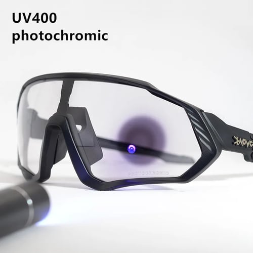 Photochromatic cycling glasses bicycle bike sportss sun protection 