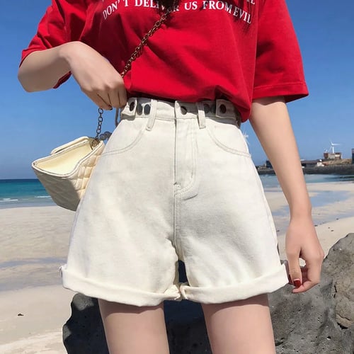 Jeans Shorts Women Summer All Match High Waist Short Denim Shorts New Fashion Korean Style Vintage Casual Shorts Woman P477 Buy Jeans Shorts Women Summer All Match High Waist Short Denim Shorts