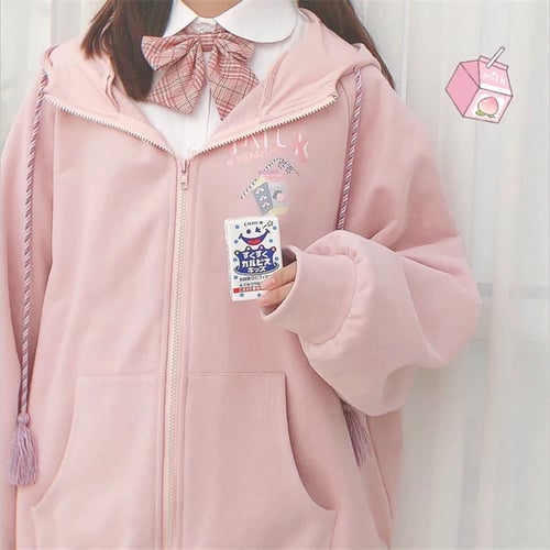Hoodies for Women Pullover Cute Graphic Printed Japanese Kawaii Style Autumn Fashion Hooded Sweatshirts 