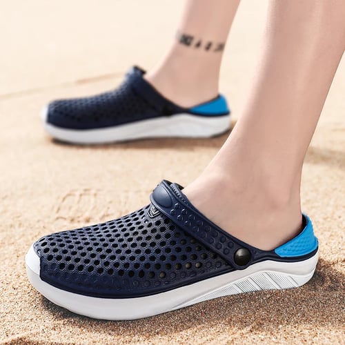 Men's Casual Hollow Out Beach Comfortable Slip On Loafer Slippers Sandals Shoes 