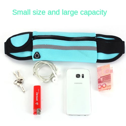 Running Waist Bag Outdoor Sports Fitness Bag Waterproof Ultra thin invisible Belt 6.5-inch Multifunctional Mobile Phone Holder 