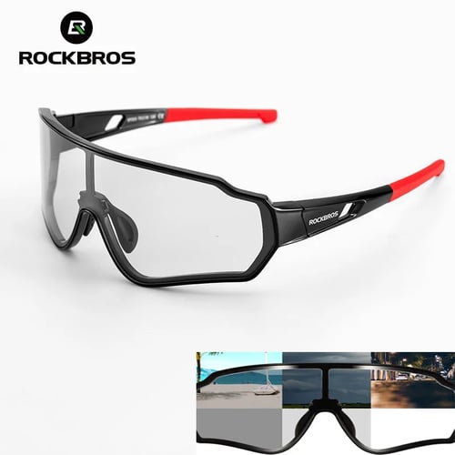 ROCKBROS Cycling Photochromatic Full Frame UV400 Sunglasses MTB Cycling Goggles 