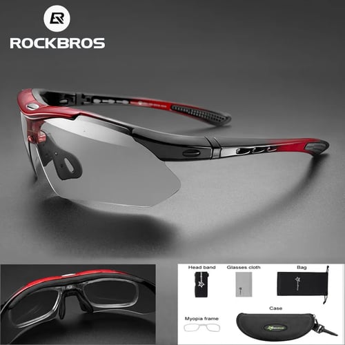 Photochromic Bicycle Glasses Sport Sunglasses Men MTB Eyewear Protection Goggles 