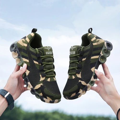 New Low Top Camouflage Mens Board Shoes Lace UP Trainers Outdoor Sneakers Sports 