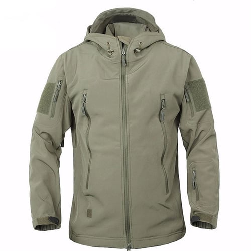 Men Military Tactical Jacket Waterproof Warm Coat Windbreaker Camouflage  Hooded 