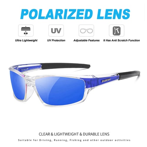 Men's Sport Polarized Sunglasses Outdoor Driving Riding Square Coating Glasses 