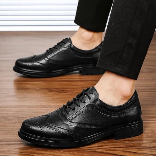 Men's Business Casual Shoes Dress Formal Oxfords Classic Leather Fashion shoes 