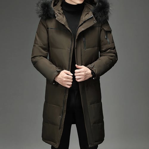 Men S Thickened Down Jacket Winter Warm, Big And Tall Men S Winter Coats 5x
