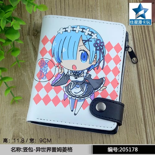 ReZero Anime Wallet Long wallet with zipper 