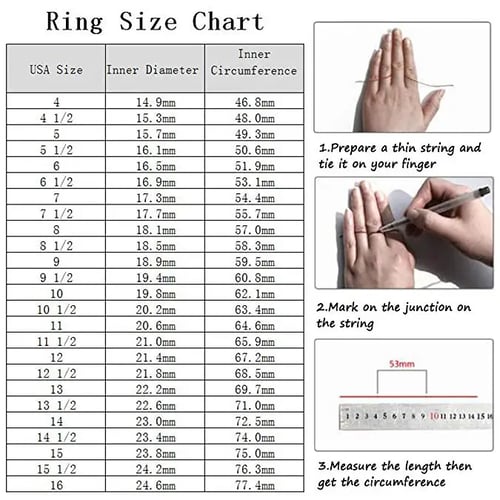 How To Measure Ring Size At Home - The Dapper Shop Online Pakistan