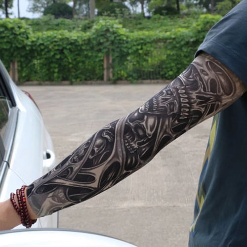 Fashion Men Tattoo Sleeve Stretchy Uv Protection Slip Mangas Elastic Nylon Tattoo Arm Leg Sleeves For Women Sun Protection Buy Fashion Men Tattoo Sleeve Stretchy Uv Protection Slip Mangas Elastic Nylon