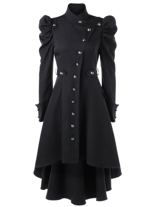 Women Steampunk Gothic Winter Coats, Gothic Long Winter Coats