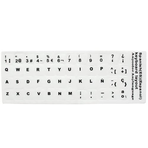 Sr Standard Spanish Language 7 Types Keyboard Stickers Layout Button Letters Alphabet For Pc Laptop Accessories Computer Buy Sr Standard Spanish Language 7 Types Keyboard Stickers Layout Button Letters Alphabet For