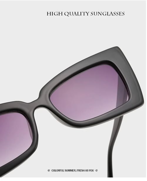 Modern Square Sunglasses Men Vintage Big Frame Women Design 