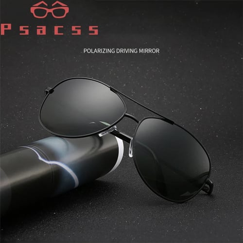 Psacss Polarized Pilot Vintage Sunglasses Men Designer Sun 