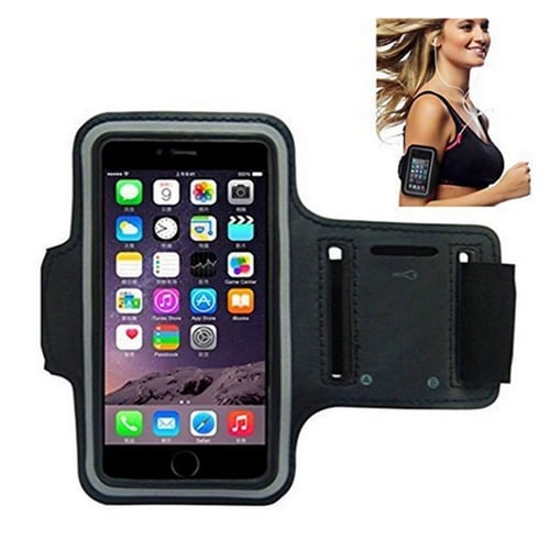 Black Sports Armband Phone Case Cover Gym Running For Oppo Reno A 