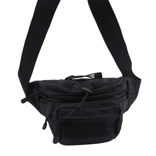Black Tactical Pouch Belt Waist Pack Bag Phone Pocket Outdoor Camping Hiking 