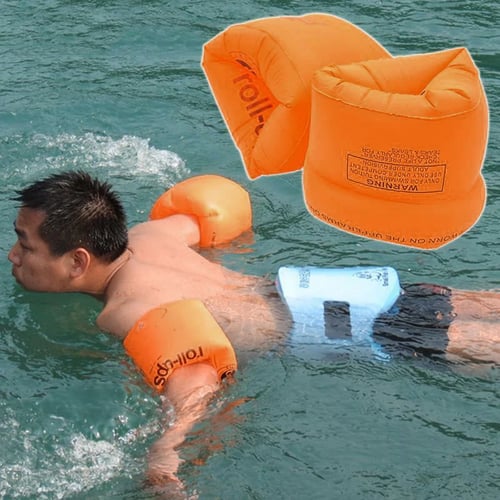 2 Pairs Swim Pool Children Kids Safety Float Armbands Inflatable Arm Bands Fun 