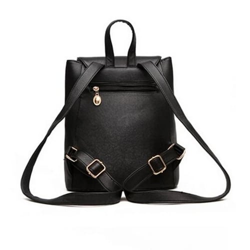 Women Backpack PU Leather Mochila Escolar handbags 
