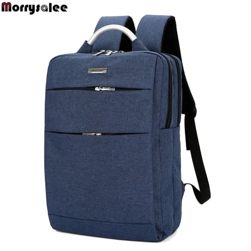 Unisex School High-Capacity Business Casual Computer Travel Bag Korean Canvas Shoulder Laptop Backpack