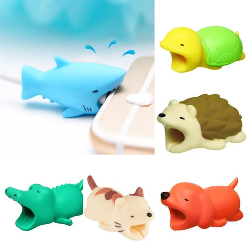 Cute Chompers Cable Bite Animal Cable Protector Management Winder Phone Holder 