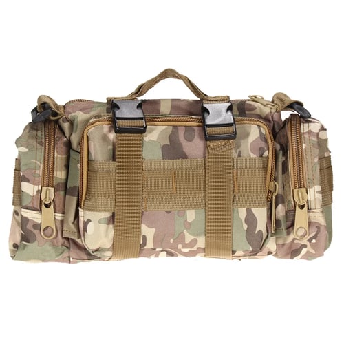 Tactical Molle Pouch Waist Belt Pack Military Hiking Camping Pocket Bags 6L 